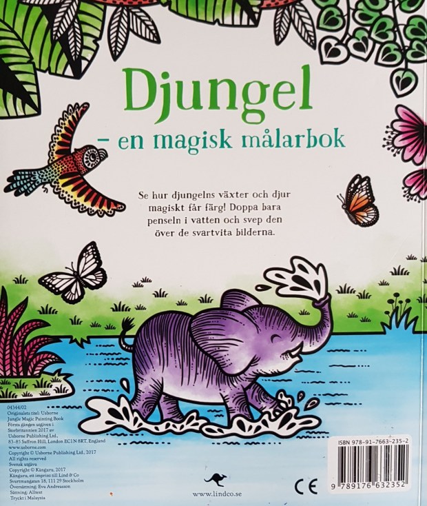 Baksidan på målarboken